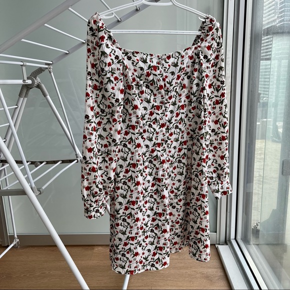 Square neck floral dress - Picture 2 of 3